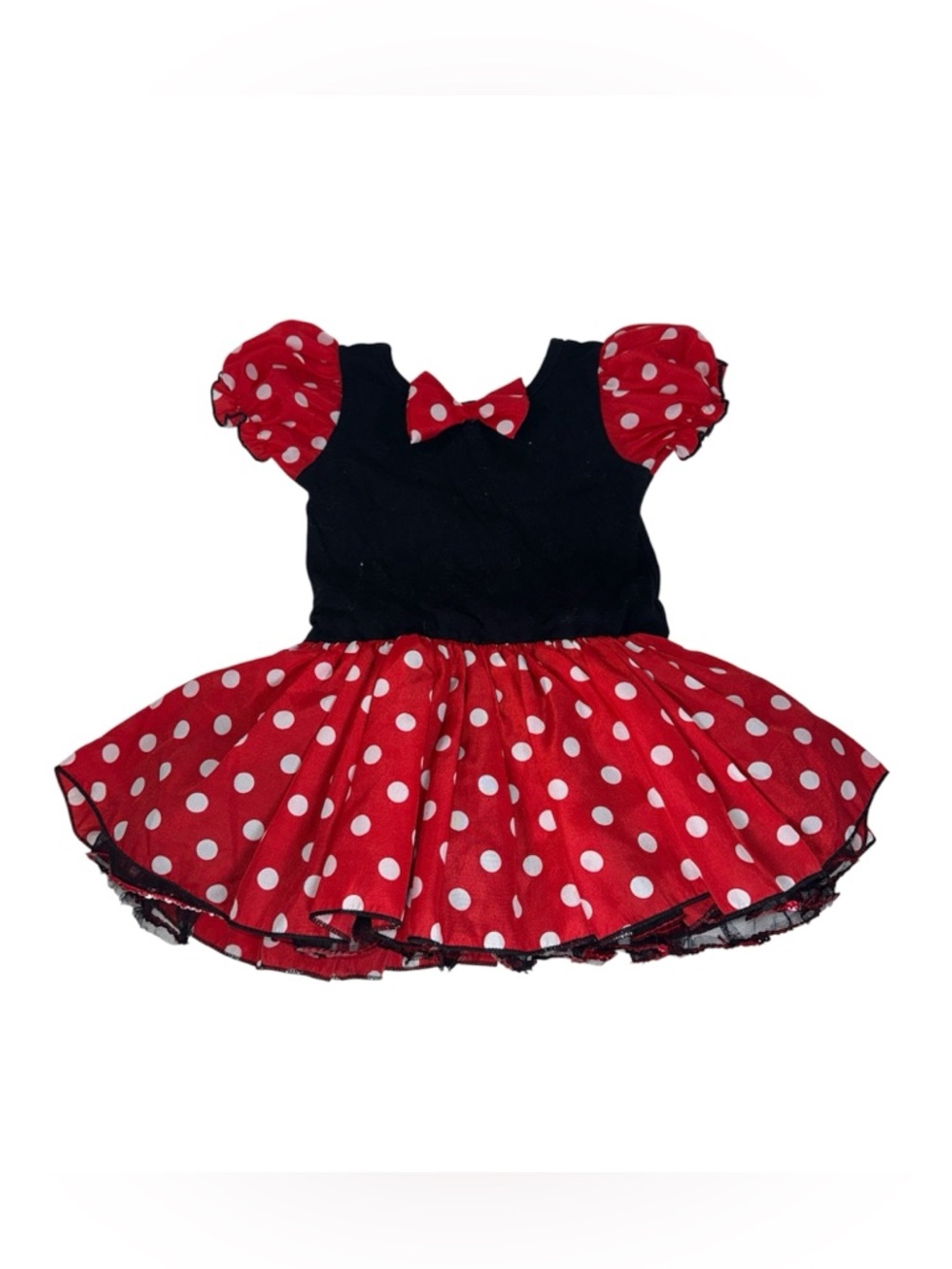 Minnie Mouse Dress Toddler Girl Red Tutu Polka Dot IEFIEL Size S 18-24M